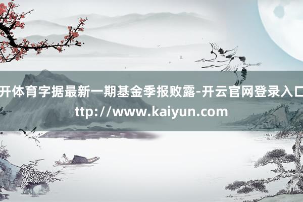 云开体育字据最新一期基金季报败露-开云官网登录入口 http://www.kaiyun.com